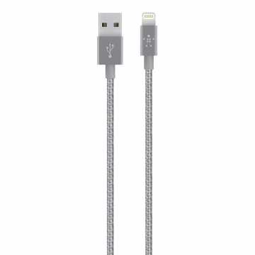 Belkin贝尔金苹果MFi认证编织数据线iPhone14/13/12/11/Pro/XS/Max/XR/ipad通用Lightning充电器线快充线F8J144