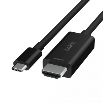 Belkin贝尔金Type-C转HDMI2.1视频线显示器转换4K高清USB-C to HDMI投屏线AVC012bt2MBK