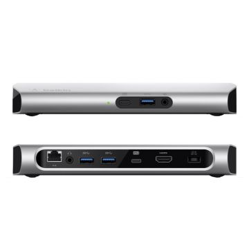 Belkin苹果Macbook扩展坞USB-C USB3.1Type-C基座HUB转换器F4U093ja