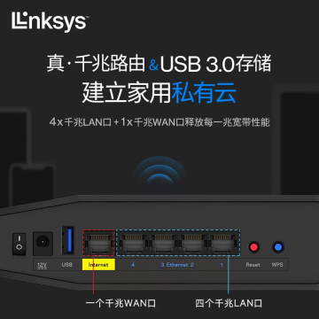 Linksys领势全屋无线wifi覆盖路由器E7350双频5G电竞手游路由器AX1800M双频路由器家用千兆WIFI6分布式路由器