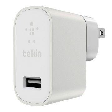 Belkin贝尔金室内通用USB快速充电器2.4安电源适配器F8M731yz