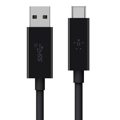 Belkin Cavo USB 3.1 Da USB-A A USB-C, 1 Metro, Nero, Ricarica Veloce Fino A 3A E Trasferimento Dati 10 Gbps