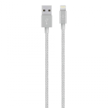 Belkin贝尔金苹果MFi认证编织数据线iPhone14/13/12/11/Pro/XS/Max/XR/ipad通用Lightning充电器线快充线F8J144
