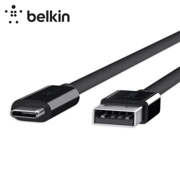 Belkin USB3.1转Type-C移动硬盘传输数据线USB-A转USB-C电脑手机充电线F2CU029bt1M-BLK