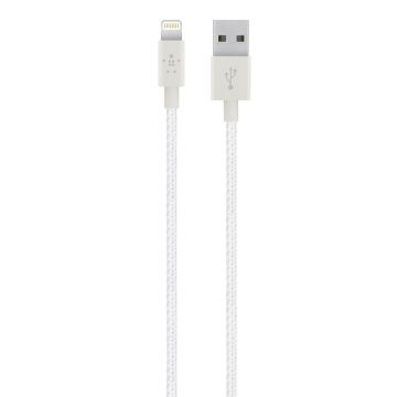 Belkin贝尔金苹果MFi认证编织数据线iPhone14/13/12/11/Pro/XS/Max/XR/ipad通用Lightning充电器线快充线F8J144